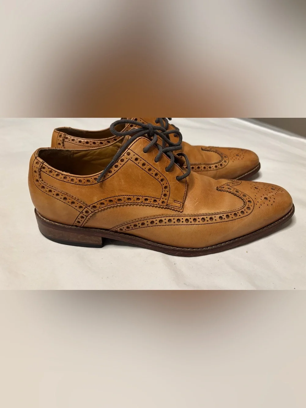 Cole Haan Air Giraldo British Tan Leather Wingtip Oxfords Men’s 9 M